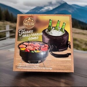 NEW in Box Peak & Pine Tailgate Grill & Cooler Combo — Great Gift!